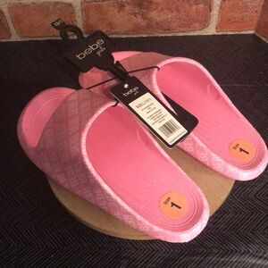 Bebe Girls Pink Slides Large (13/1)